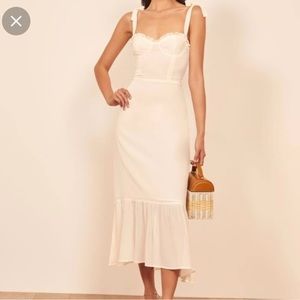 Reformation Nikita dress ivory